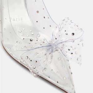 Christian Louboutin Transparent Heels with Sparkling Accents